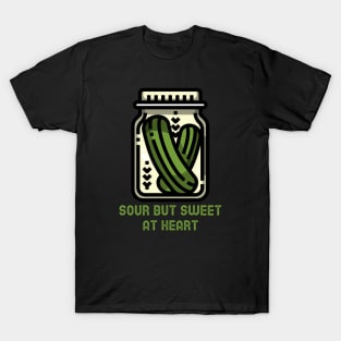 Sour but sweet at heart, pickles jar T-Shirt